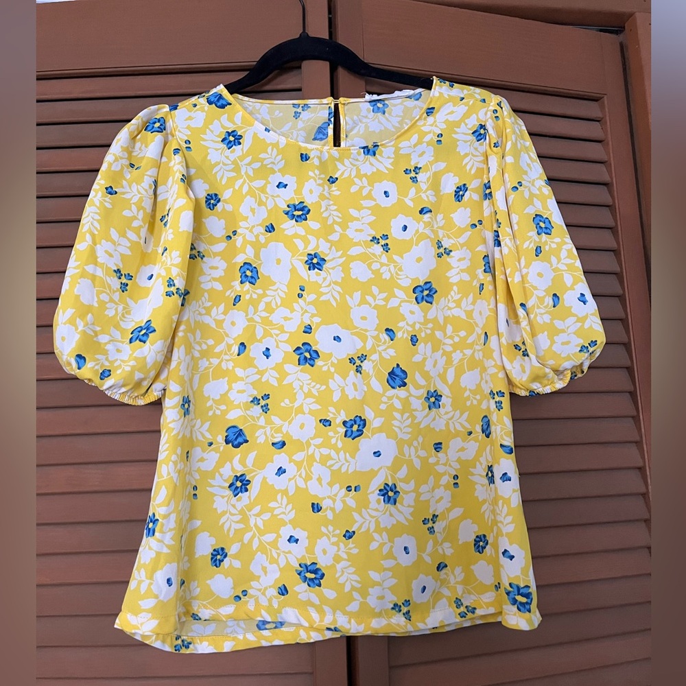 Elodie Yellow Floral Blouse